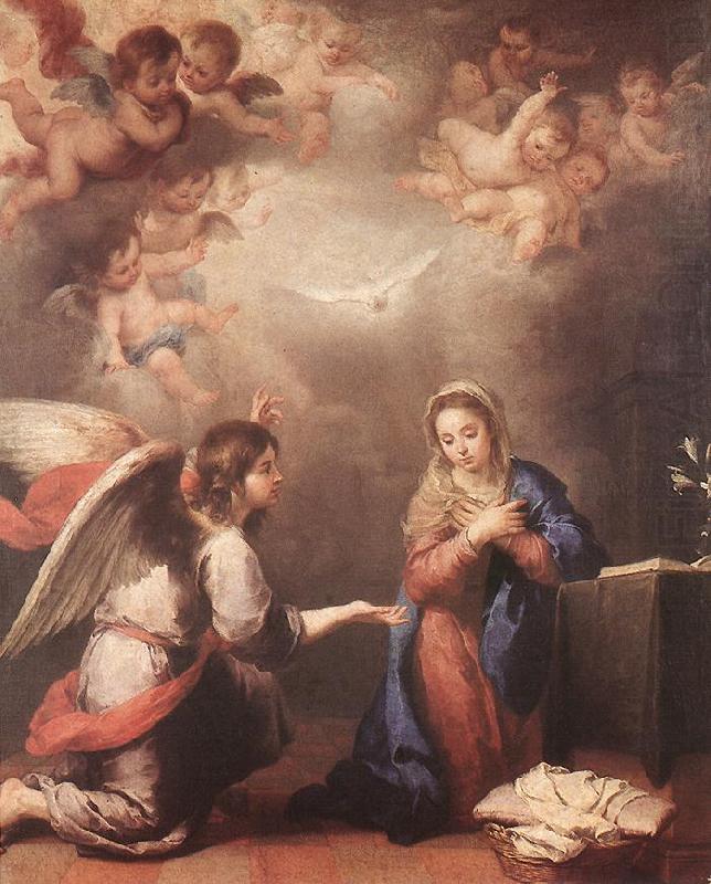 MURILLO, Bartolome Esteban Annunciation shyu china oil painting image